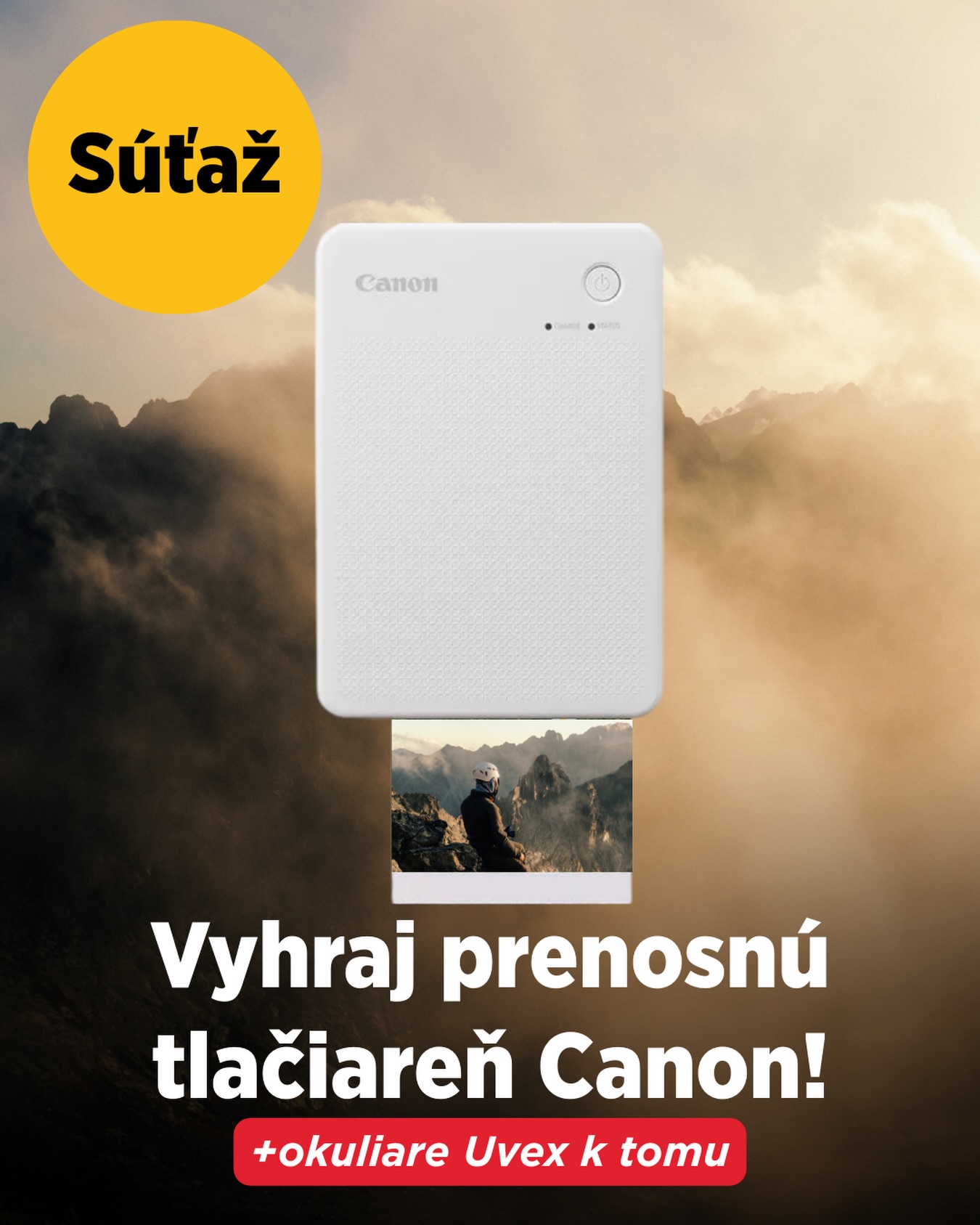 Súťaž o prenosnú tlačiareň Canon SELPHY QX10 a okuliare