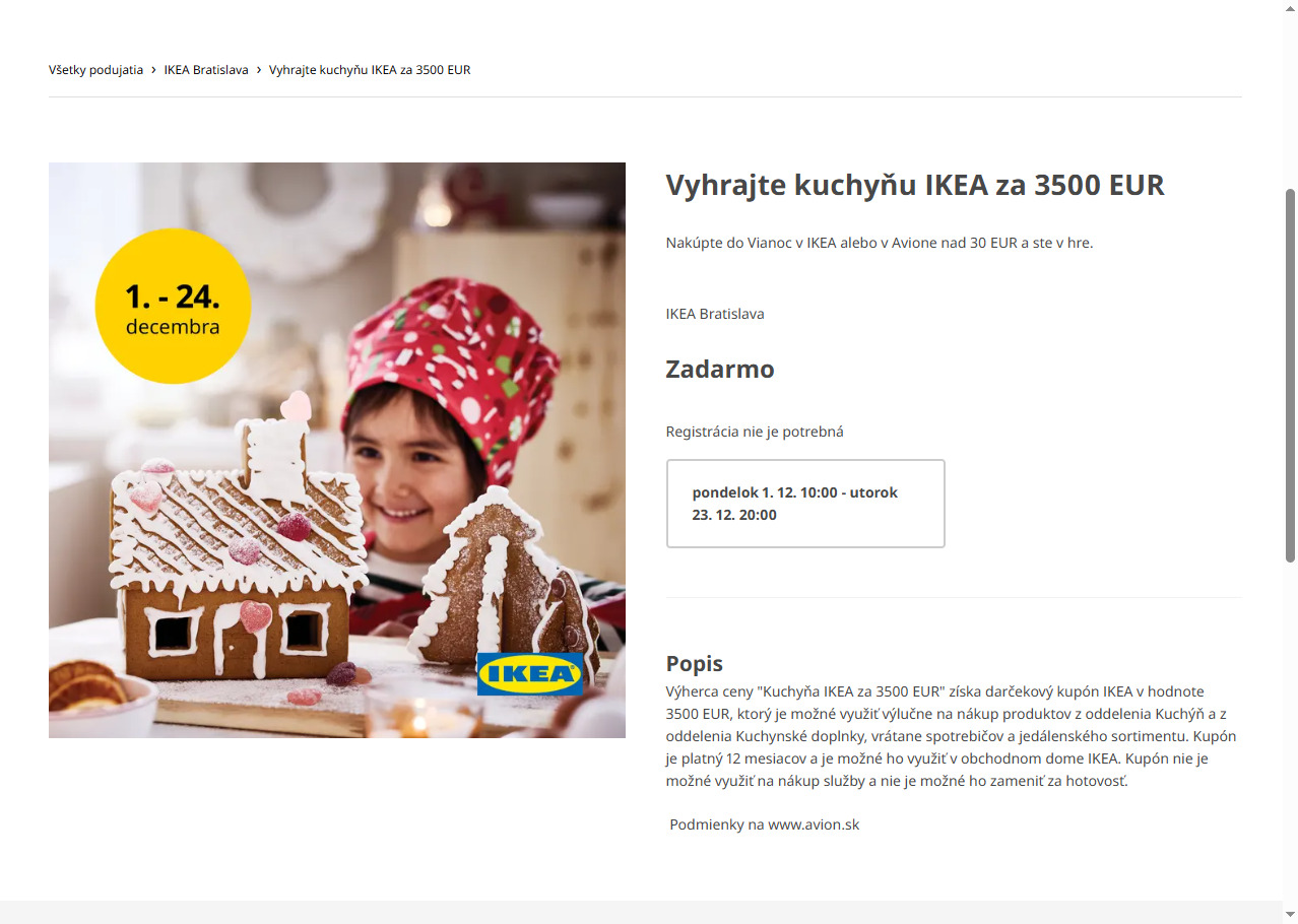 Vyhrajte kuchyňu IKEA za 3500 EUR