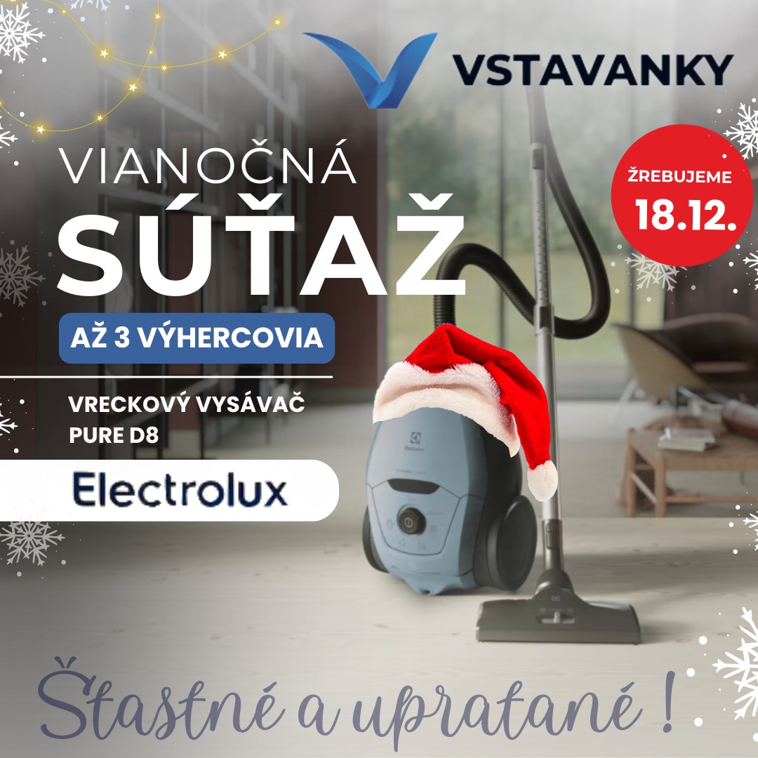 Súťaž o 3x vysávač Electrolux Pure D8