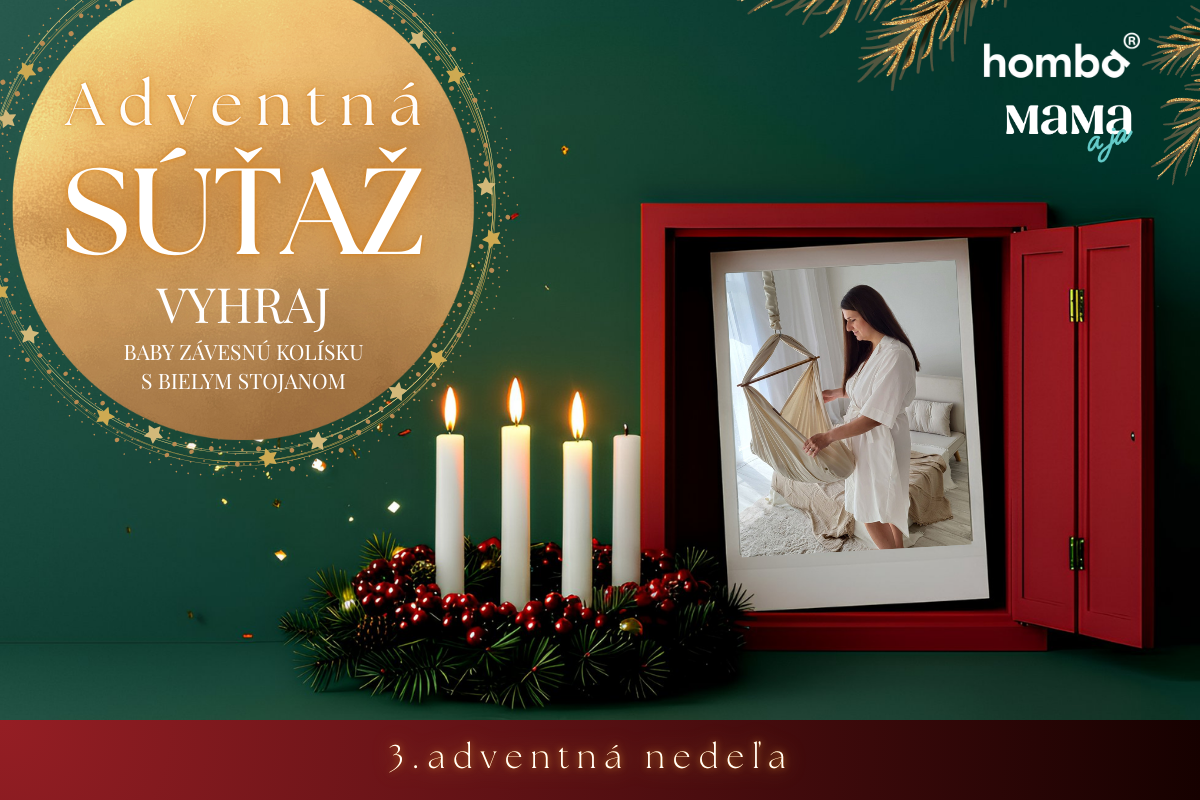 3. adventná súťaž: Vyhrajte homba® Baby závesnú bavlnen