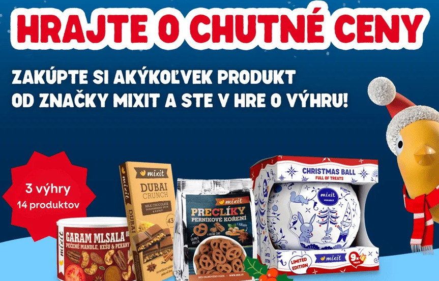 Sviatočná súťaž s Mixit: chrumkavé potešenie pre troch 
