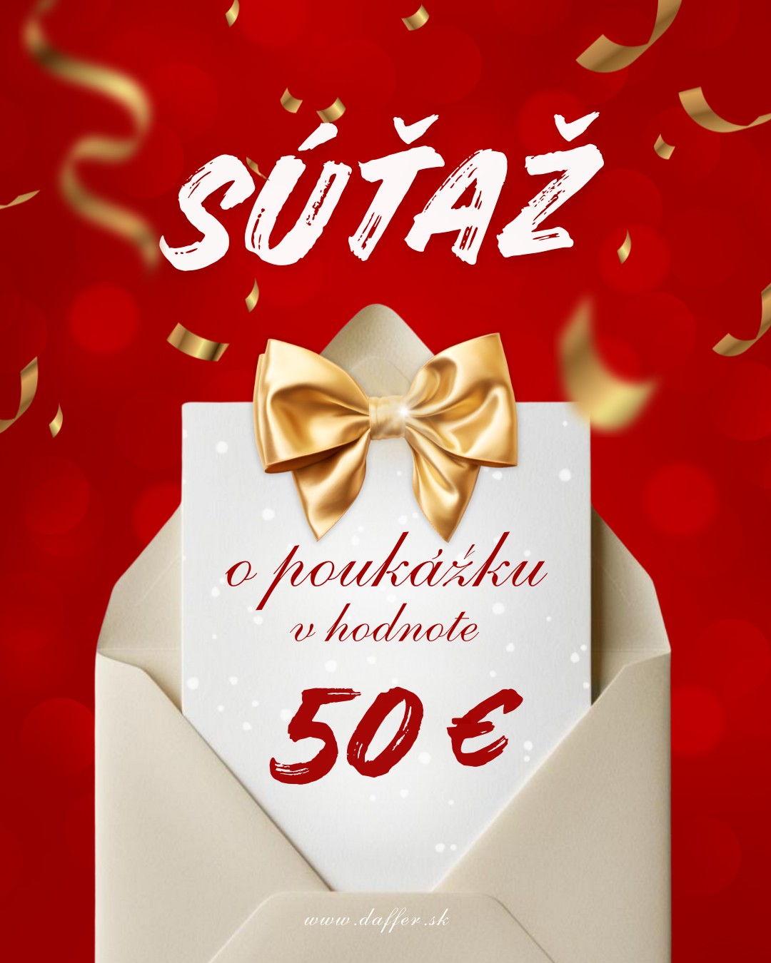 Vyhrajte poukážku na nákup v e-shope daffer.sk v hodnot