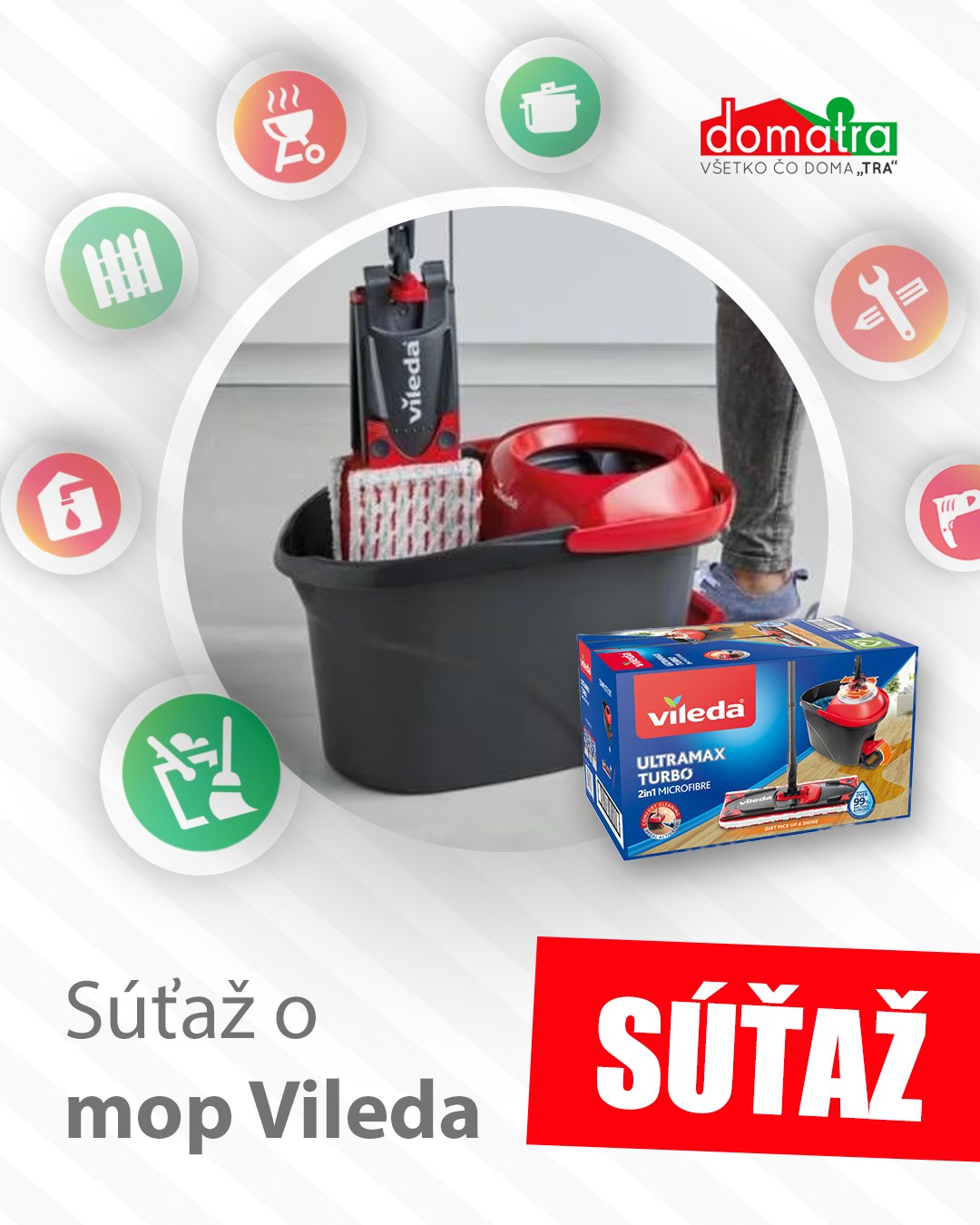 Súťaž o mop Vileda Turbo MAX