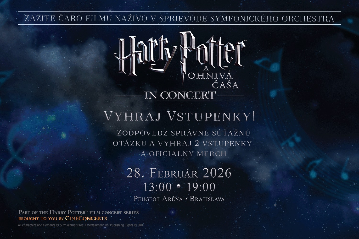 Harry Potter a Ohnivá čaša in Concert