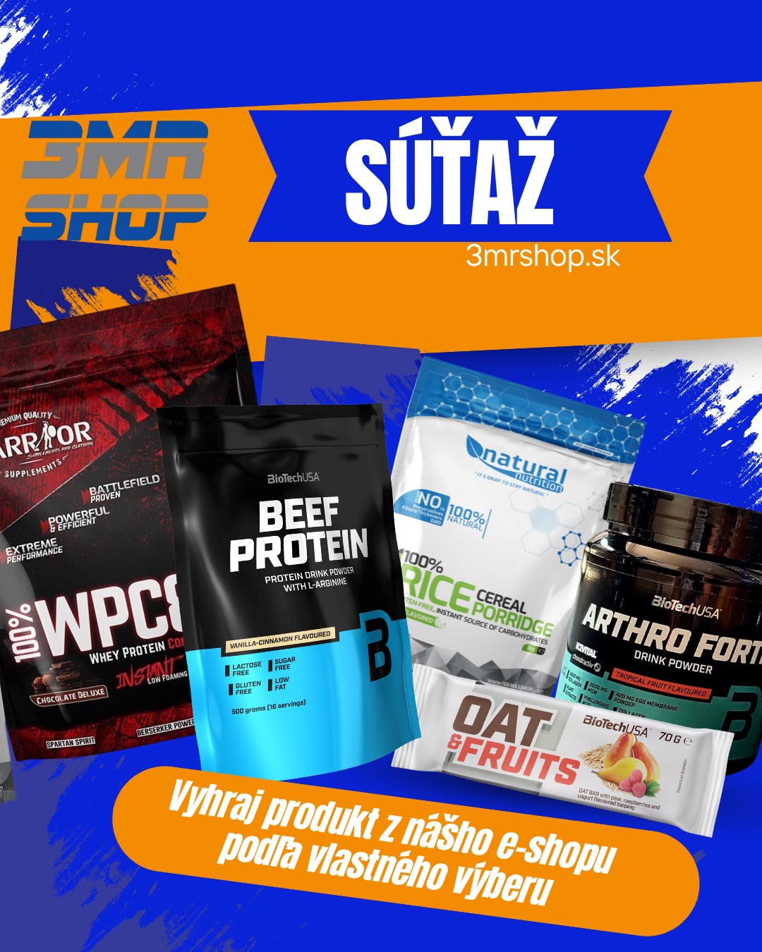 Online súťaž o produkty z e-shopu 3mrshop.sk