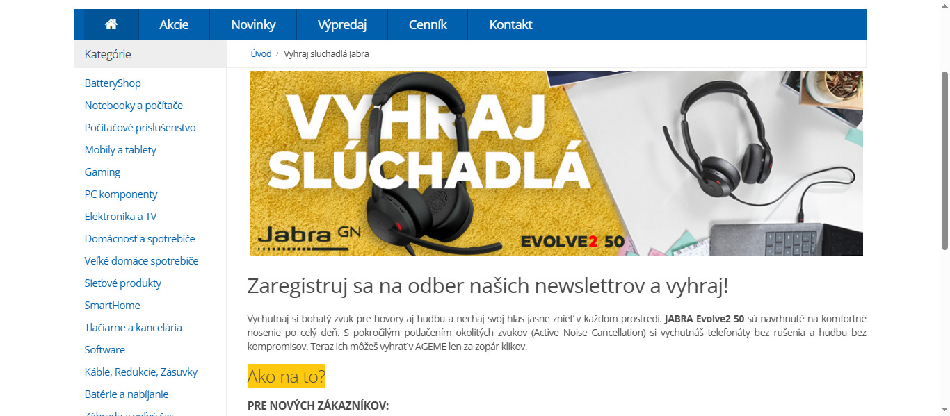 Vyhraj sluchadlá Jabra