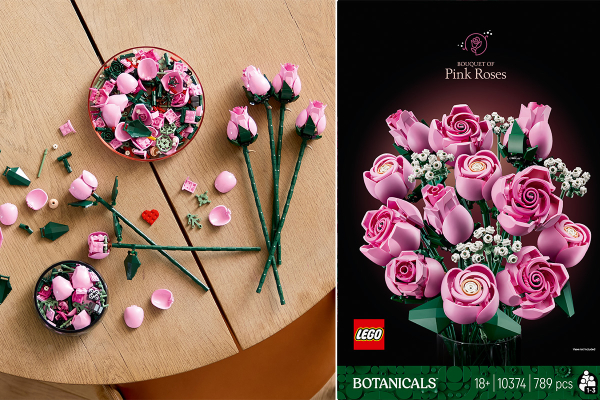 Valentínska súťaž o LEGO® Icons Kytica ružových ruží