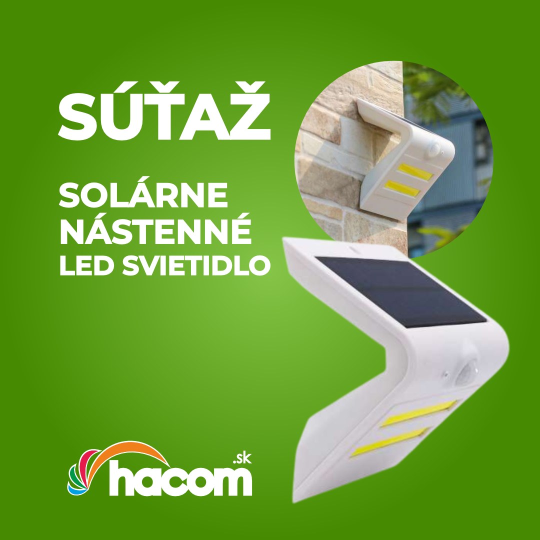 Súťaž o solárne LED svietidlo