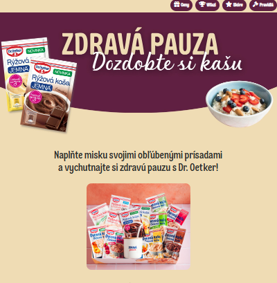 Vyhrajte balíček s výrobkami Dr. Oetker