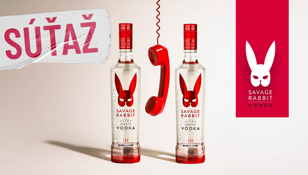 Vyhraj 2 ultra prémiové vodky Savage Rabbit