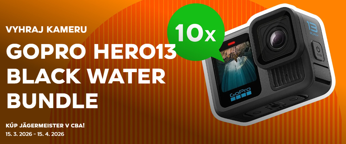 VYHRAJ KAMERUGOPRO HERO13 BLACK WATER BUNDLEKÚP JÄGERME