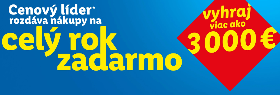 Ročný nákup Vyhraj s Lidl Plus Ročný nákup zadarmo