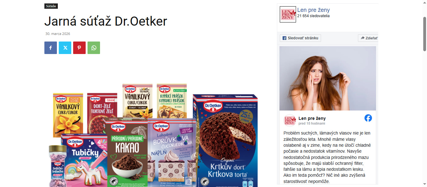 Jarná súťaž Dr.Oetker