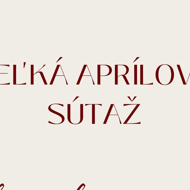 SÚŤAŽ v spolupráci s @oppio.czsk