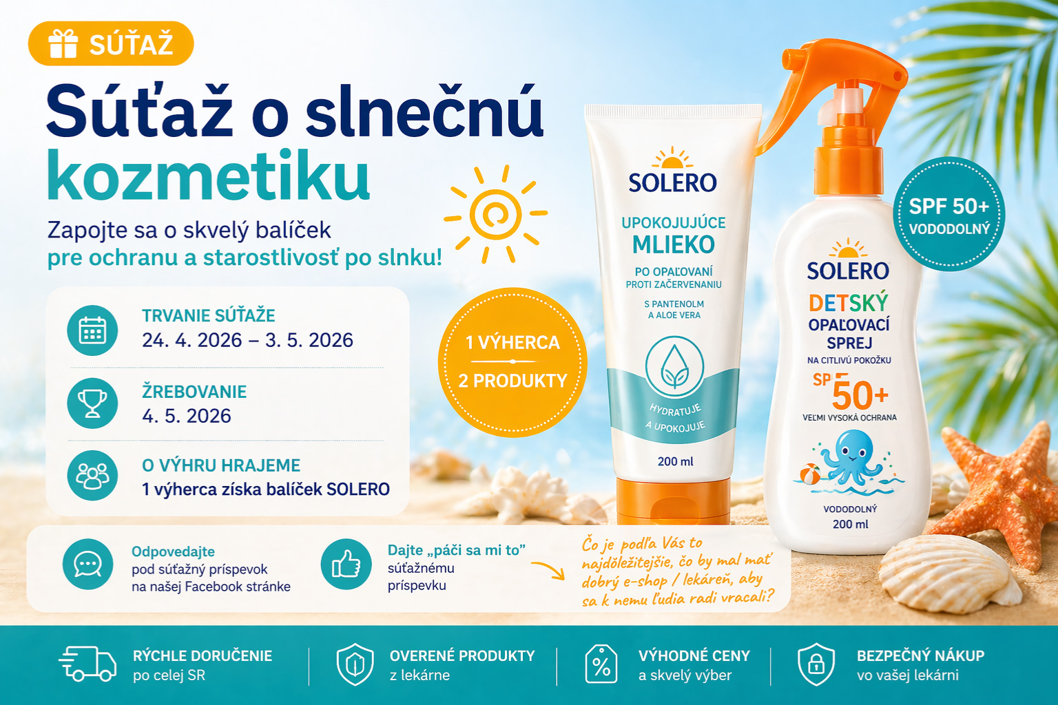 Súťaž o slnečnú kozmetiku