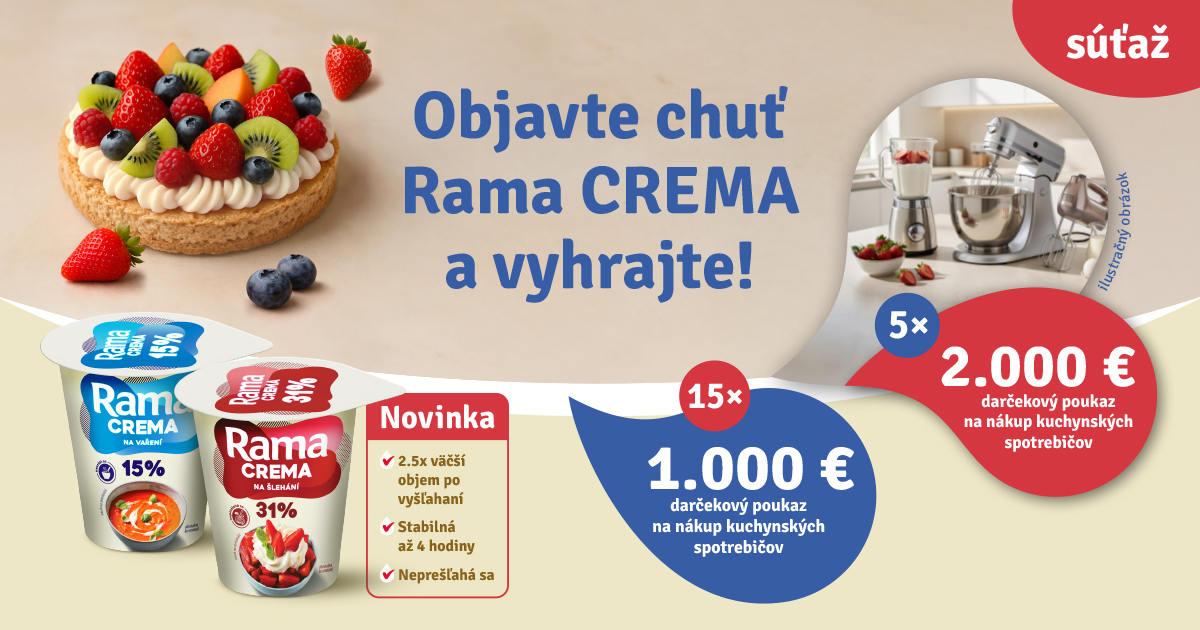 Objavte chuť Rama CREMA a vyhrajte!
