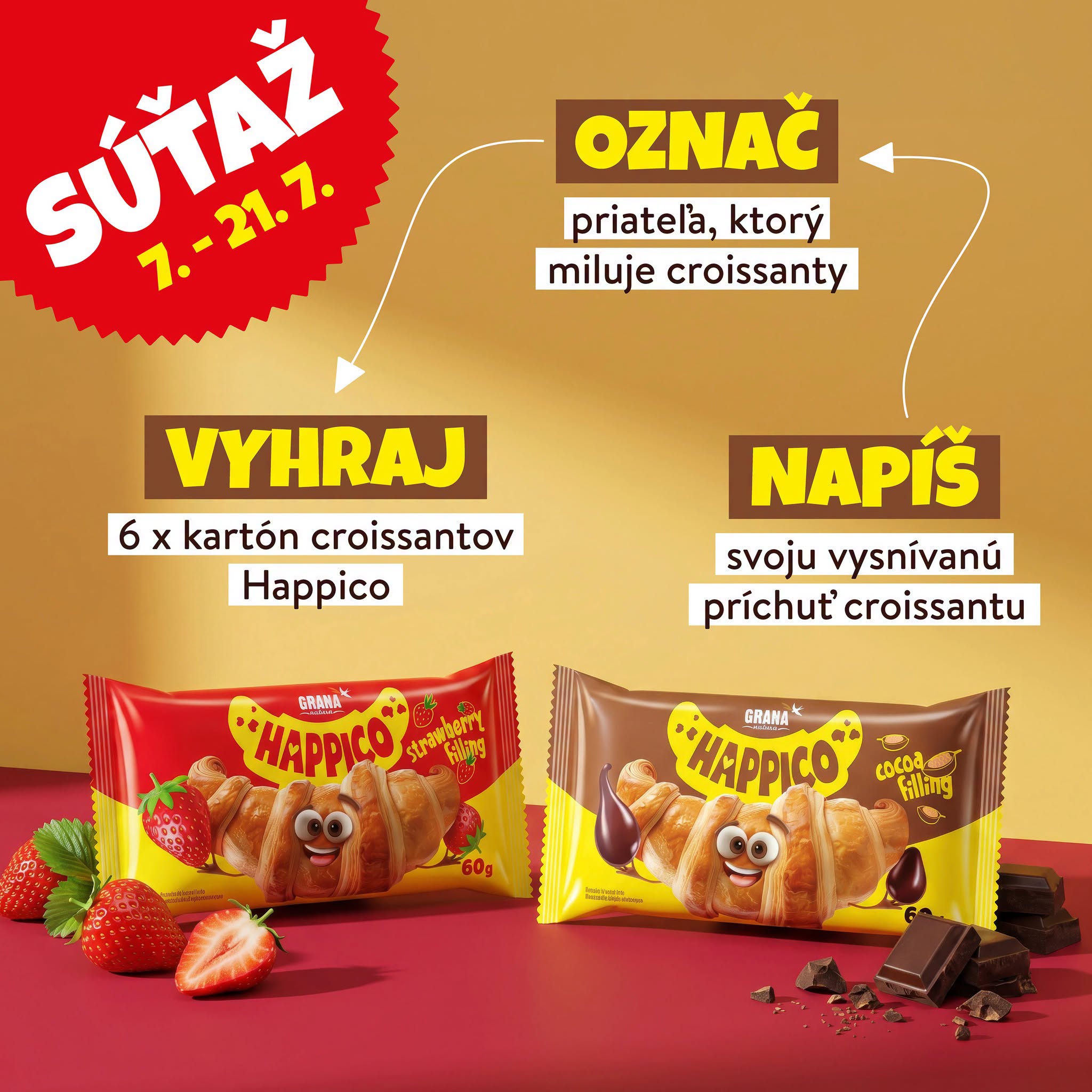 VYHRAJ CROISSANTY HAPPICO A BUĎ HAPPY