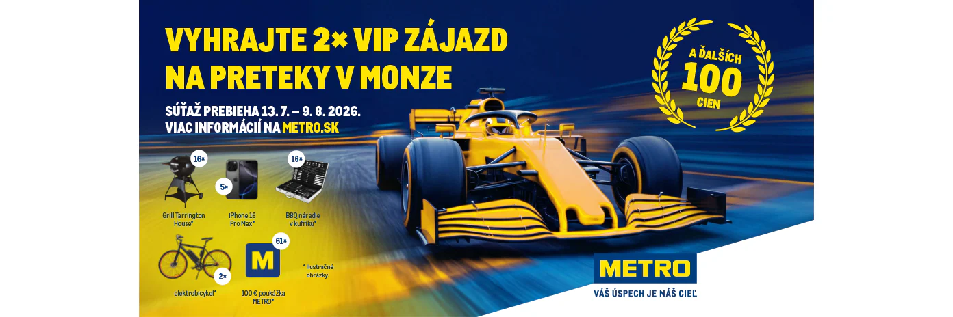 Vyhrajte 2x Vip zájazd na preteky v Monze a ďalšie hodnotné ceny
